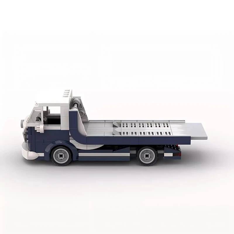Bricklink Techniczny Samochód VW T1 Przyczepa Pasuje Mini Skala Ciągnik 6 Studów Szerokie Pojazdy Zestawy Klocków Zabawki Prezent dla Dzieci