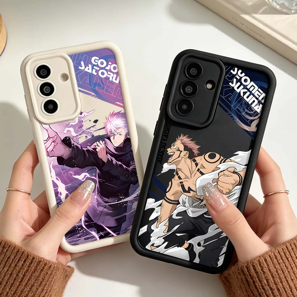 Anime Jujutsu Kaisen Gojo Art For Samsung A03 A04 A05 A06 A07 A24 A23 A22 A21s A17 A16 A15 A14 A13 A12 5G Eye Ladder Phone Case