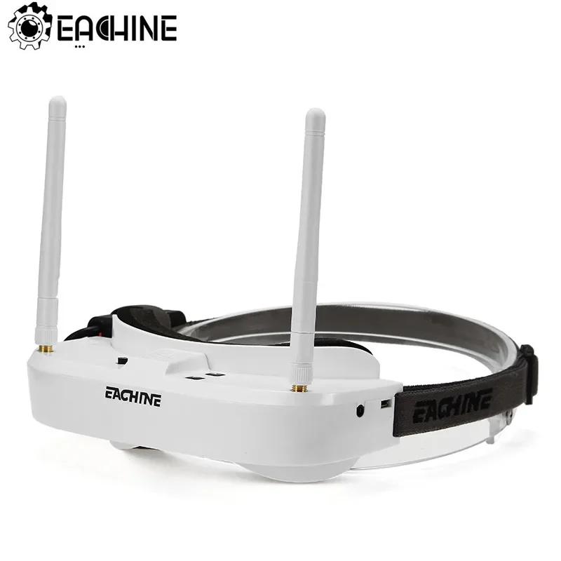 SmCpEachine EV100 720*540 5.8G 72CH FPV Goggles With Dual Antennas Fan 18650 Battery Case RC Drone Spare Part
