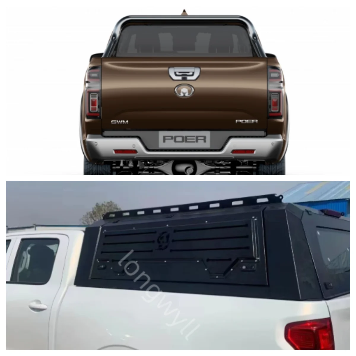 

CoolCar индивидуальный жесткий алюминиевый топпер для грузовой ванны для Great Wall GWM Poer Smart Cap водонепроницаемый ключ для навеса для Land Cruiser
