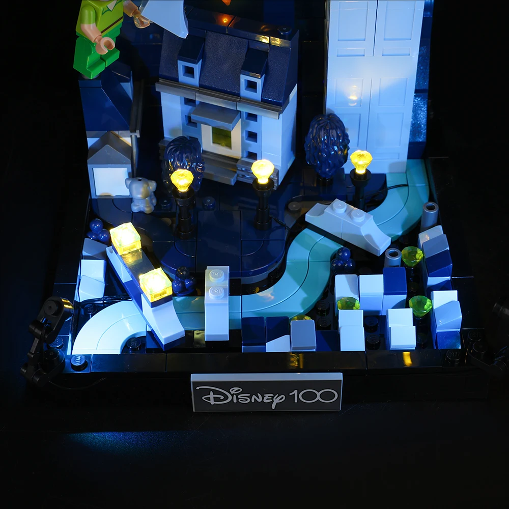 No Model LED Lighting Set Suitable for LEGO Peter Pan Wendys Flight Over London 43232(Excluding Building Blocks)