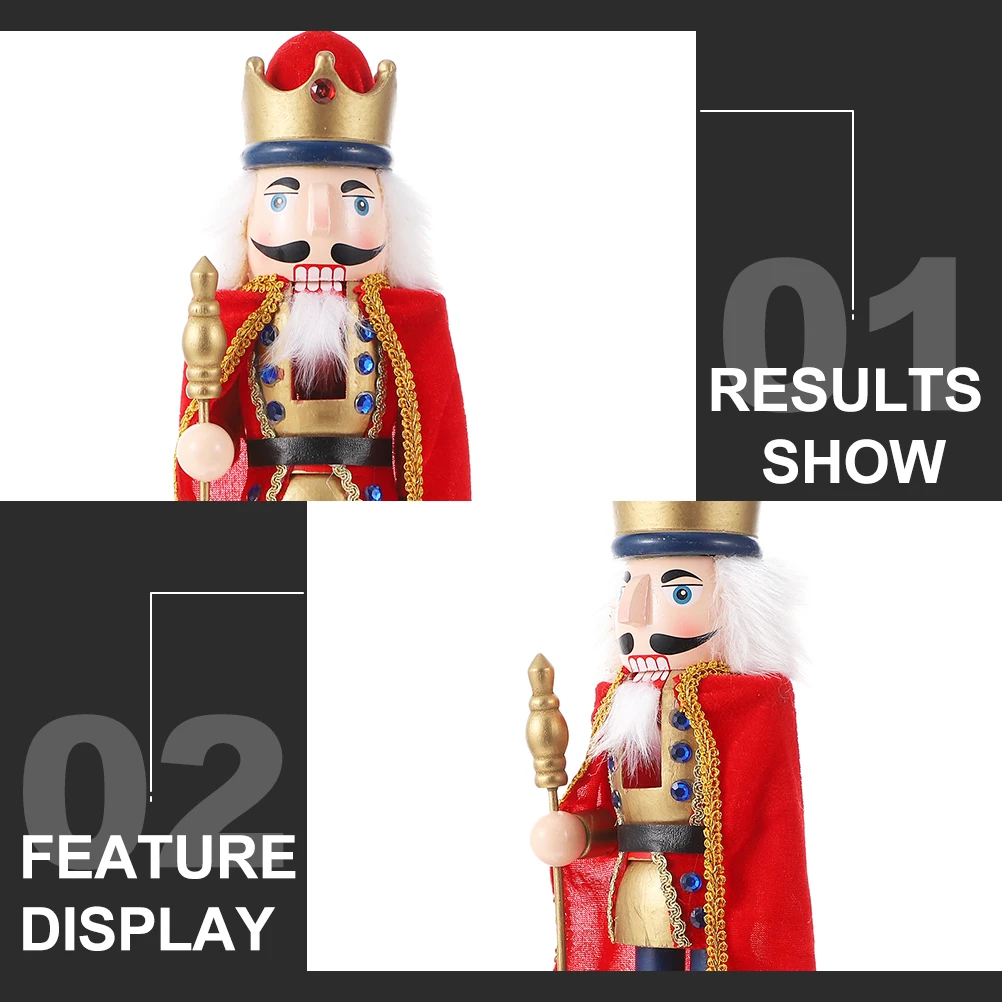 

Wooden Nutcracker Christmas Decor Vintage Design Nutcrackers naments Xmas Gift for Family Kids Home Party Decoration