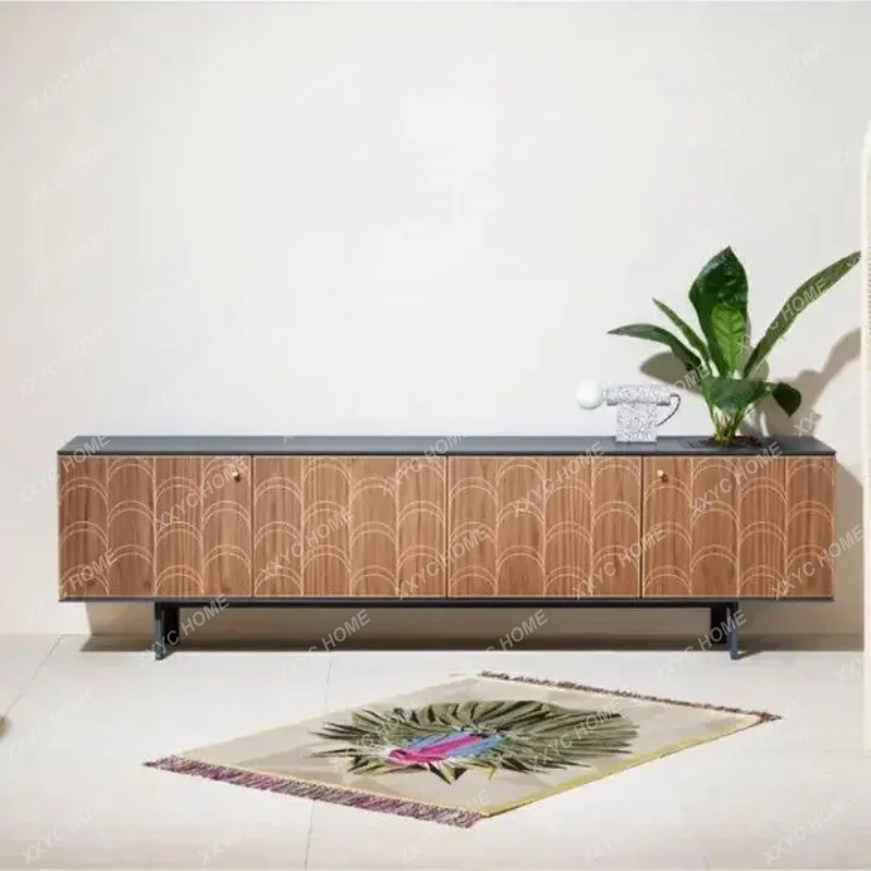 Lminimalist paint TV cabinet Modern minimalist audio-visual cabinet