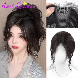 AOSI Synthetic Bangs Wig Female Natural Forehead Atmosphere Dragon Beard Bangs Simulated Fluffy Wig Piece