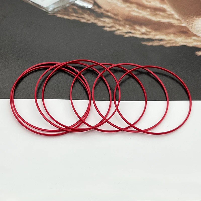 2/4 PCS Red Gasket O-Ring 33-42MM Plastic Gasket Suitable For Tissot Watch Case Bottom Cover T035 Couturier 1853 Original Other