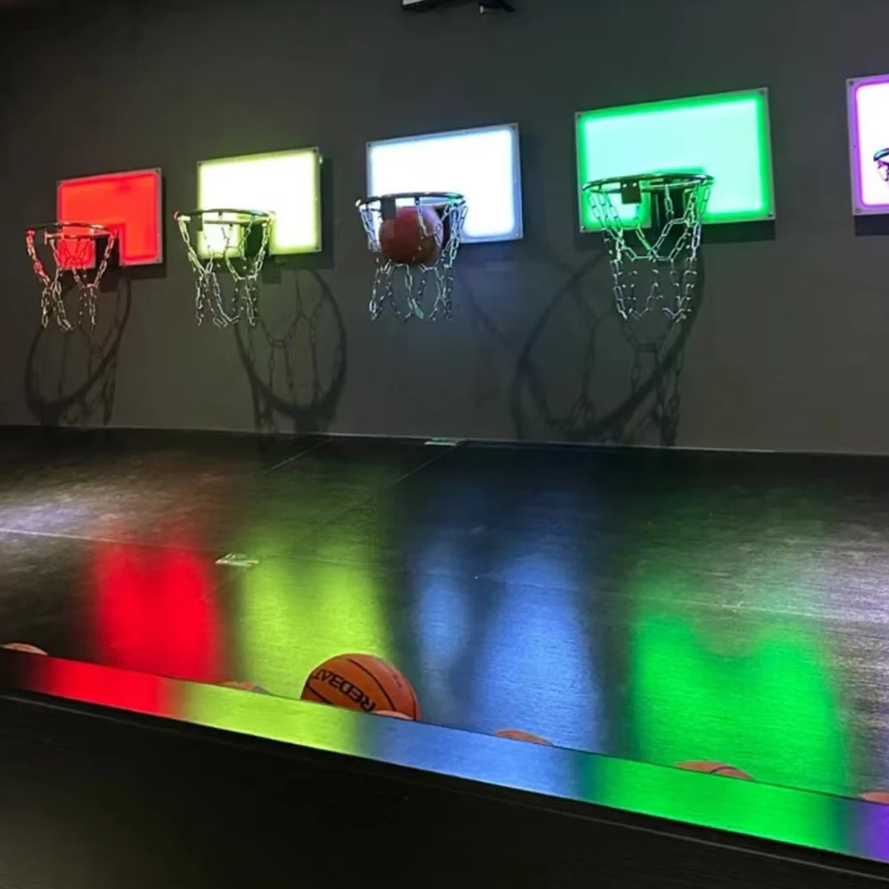 Interactive Indoor Basketball Game for Kids and Adults LED-Lit Entertainment Arena for Amusement Park Hoop Included - view 5