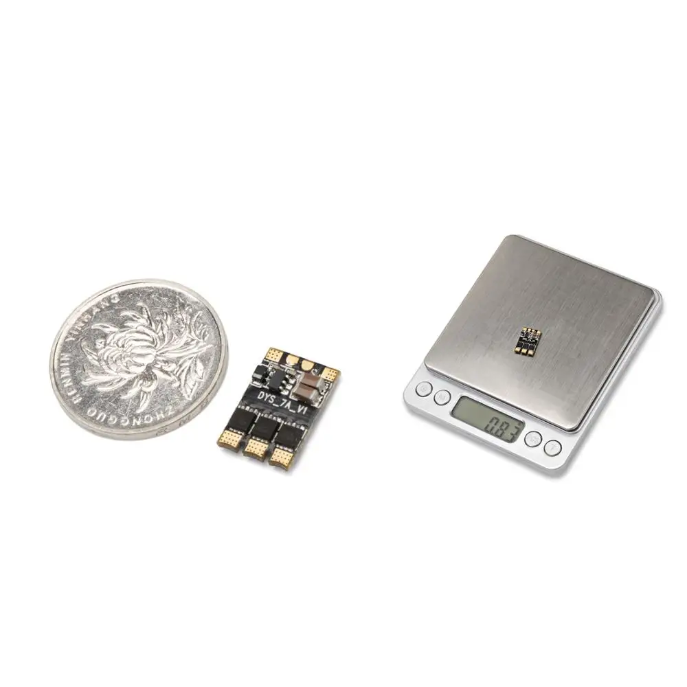 DYS XSD7A 1-2s Micro Speed Control BLheli_S 7A ESC Dshot600 / Dshot300 / / Oneshot42 / Multishot And Damped Light