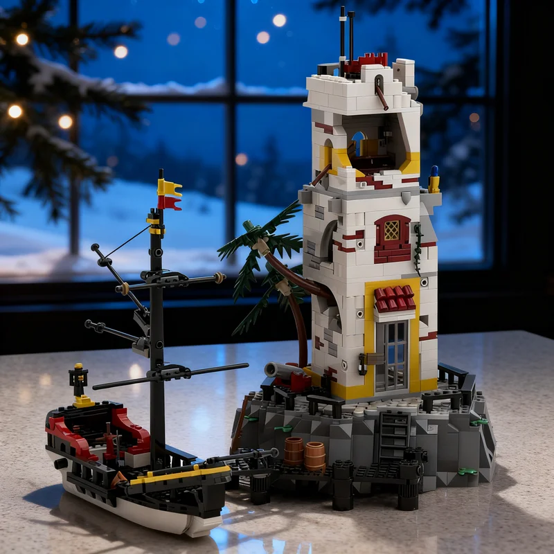 

919 шт. MOC Пираты I Return Sabre Island Модель Строительные блоки Архитектурная игрушка DIY Творческое образование Идея рождественских подарков