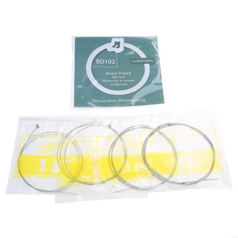 U1JC Outstanding Color Genuine Bd102 4 Strings Imported Steel-nickel Alloy Well-balanced Tension Bass Strings Spare Part