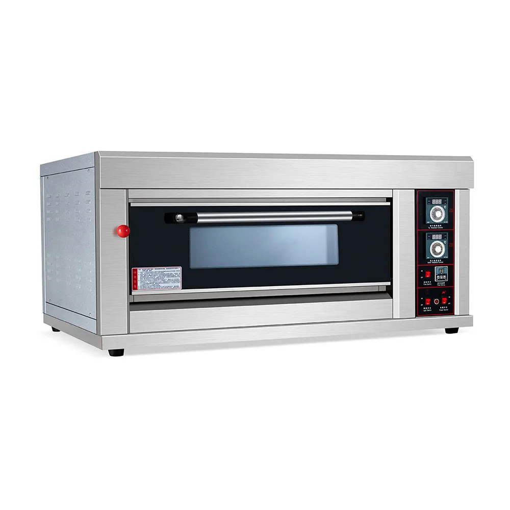 Luxury pizza cake bread baking oven electric commercial restaurant baking equipment double deck gas oven