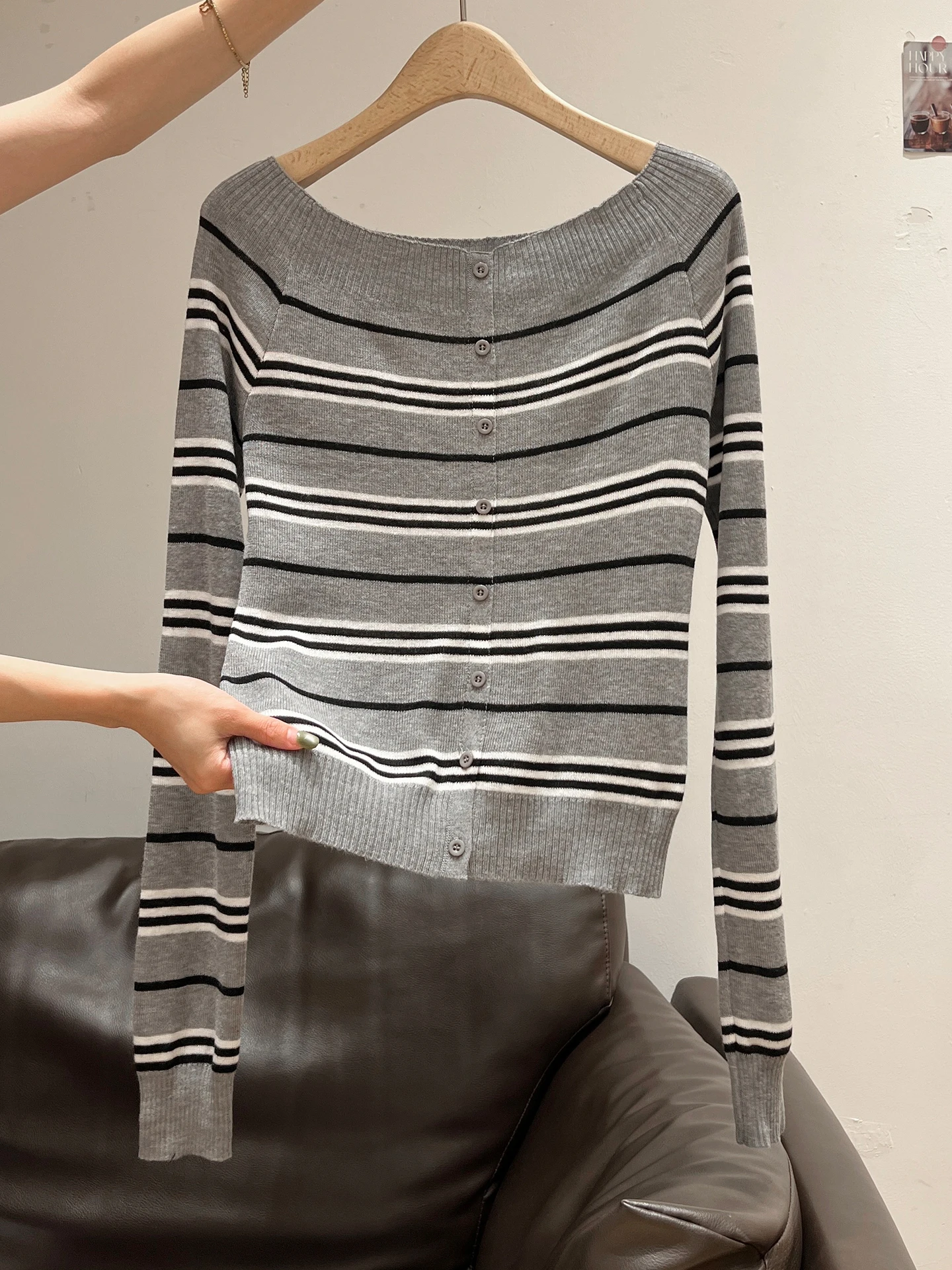 

Женские кардиганы Y2K в стиле эмо, осенние, модные, для многослойных образов, с чистым клетчатым узором, на пуговицах спереди, вязаные, в горошек, контрастные, уличный стиль, свободного кроя