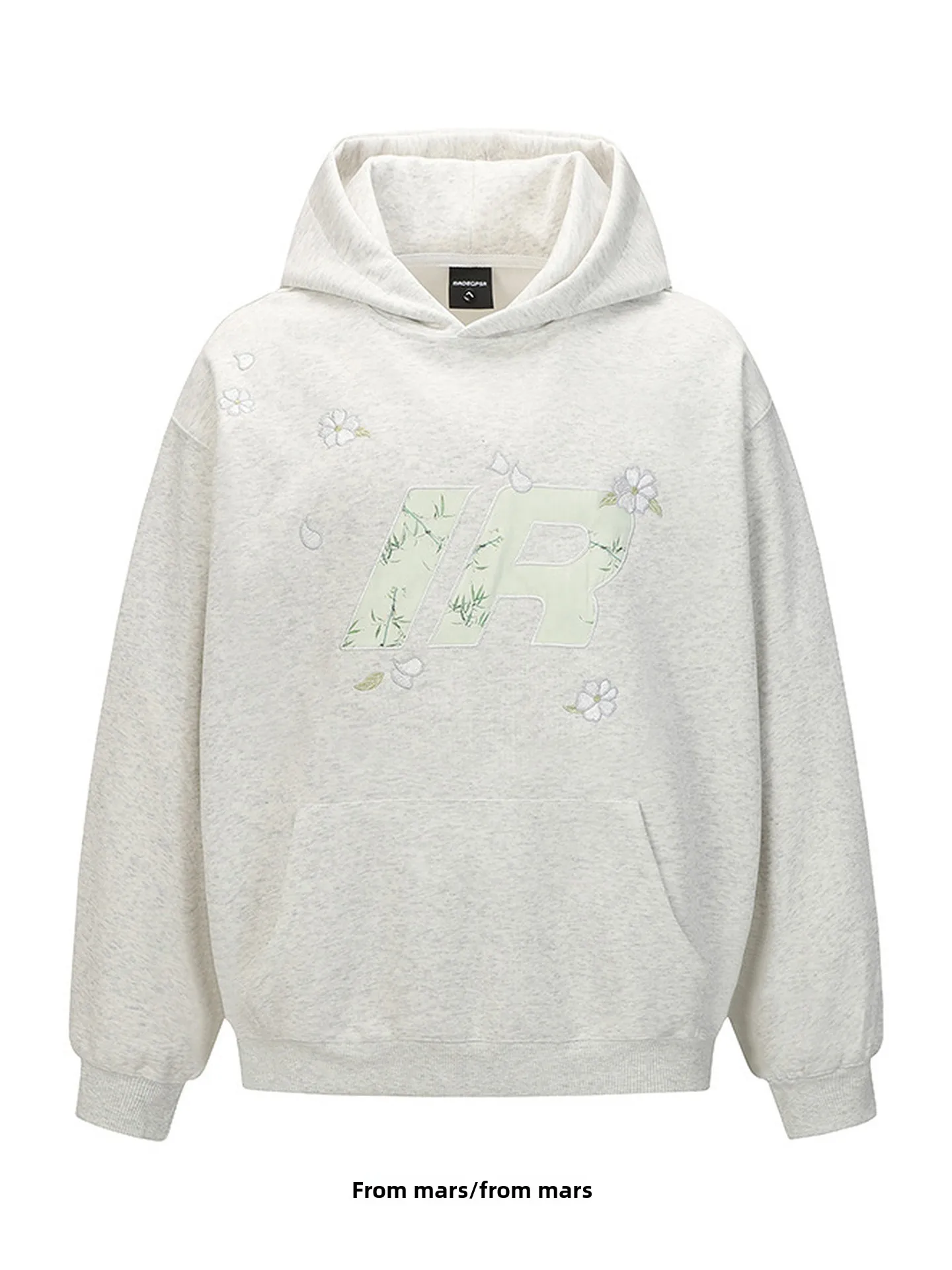 

Свободная толстовка с капюшоном, цветочным принтом и надписями, удлиненные рукава, дышащая, удобная, зимняя мода