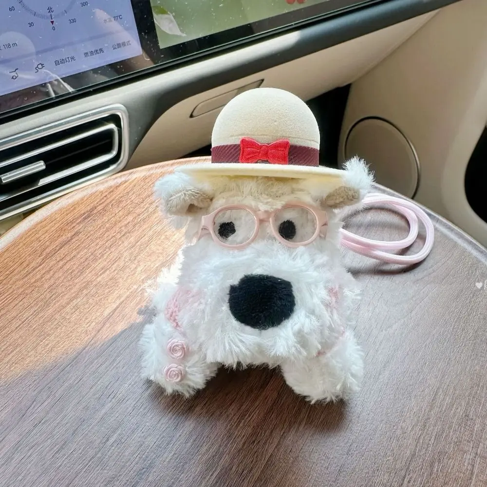 

Creative Display Plush Puppy Doll Ring Box Stuffed Cartoon Wedding Ring Case Cute Plush Couple Rings Holder Valentine's Day Gift