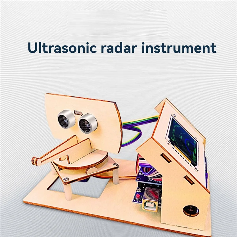 Picture 4: Arduino For UNO R3 Based 1.8 Inch TFT LCD Ultrasonic Radar Detection Scanning Programming Student Detection Robot DIY Kit