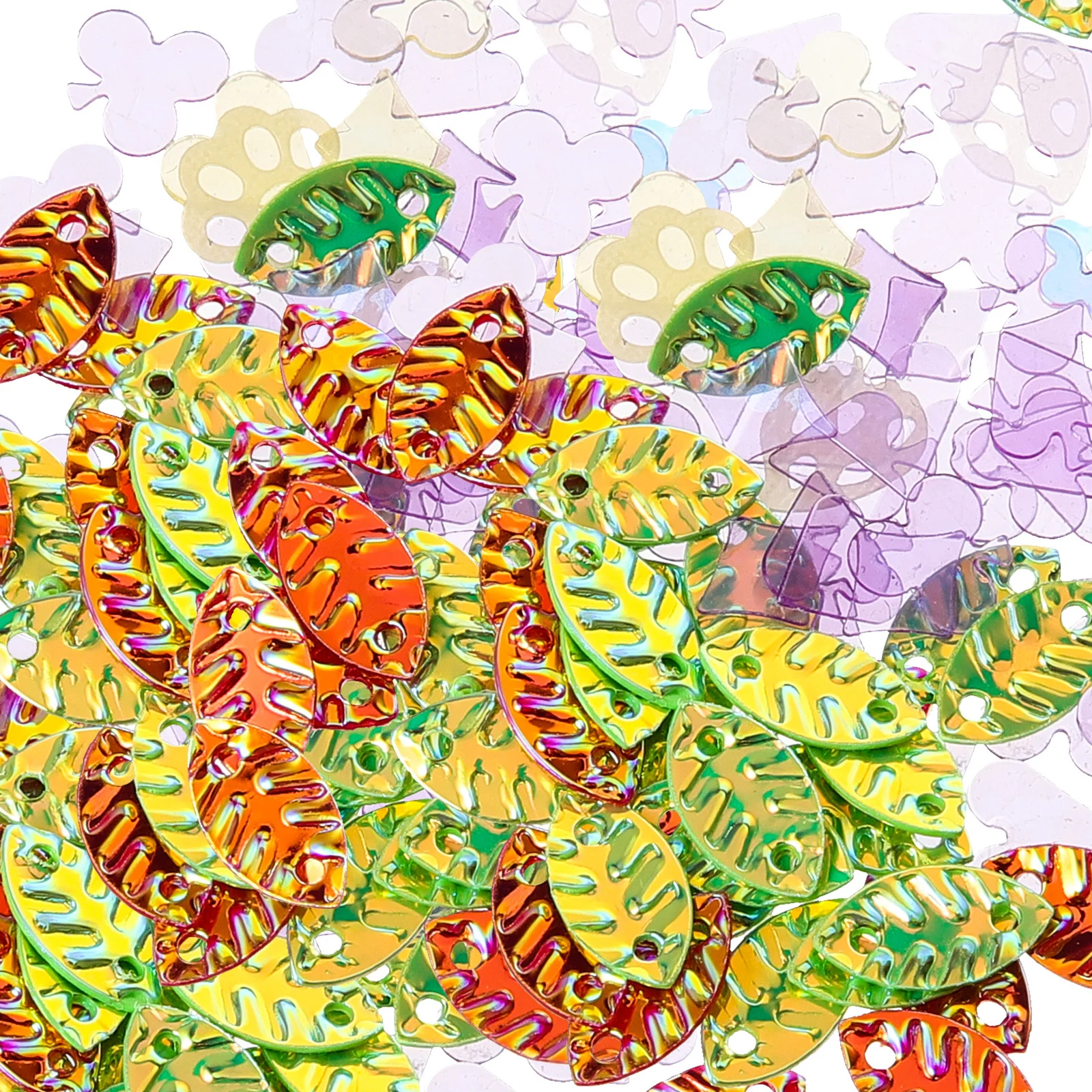 1 Box Shiny Nail Art Sequins Multi-Colored Glitter for DIY Manicure Decor, Makeup Jewels and Body Art Accessories