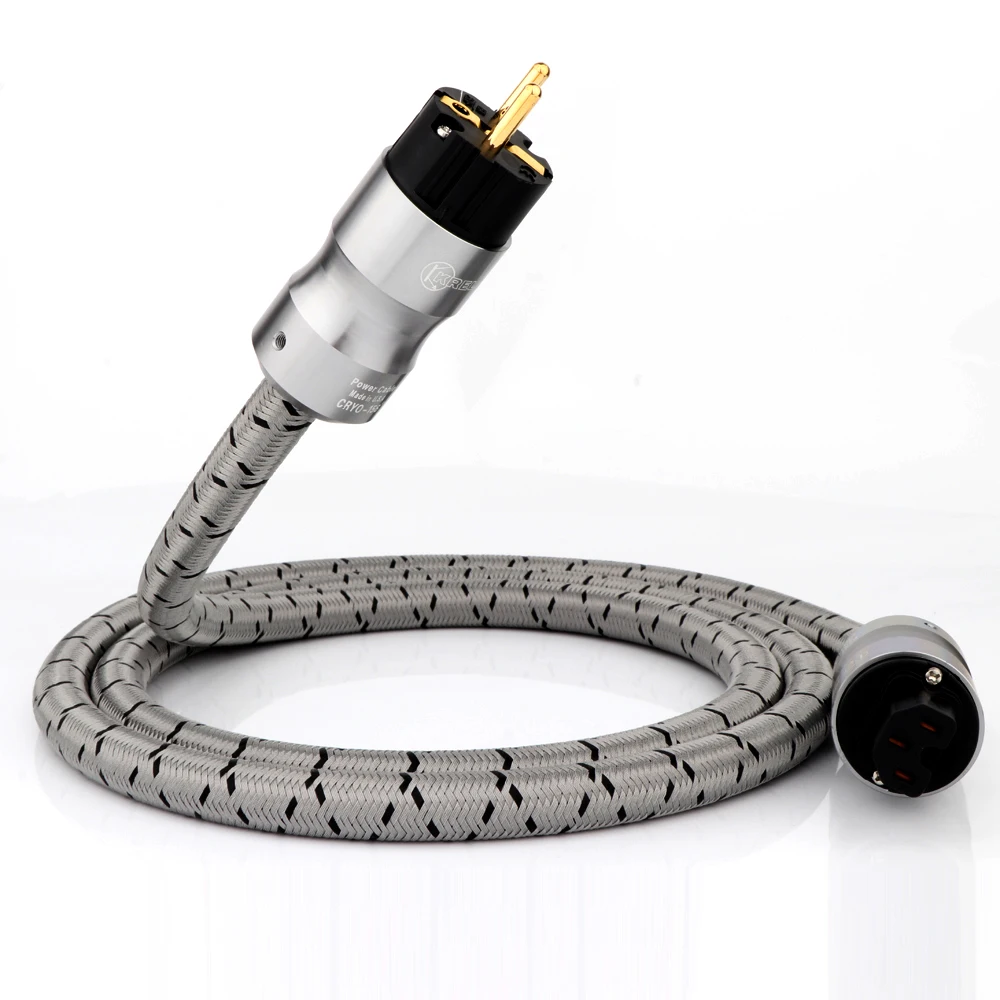 JP Krell CRYO-156 Audiophile Stromkabel High 12AWG 5N OFC Kabel EU Schuko US Audio CD Verstärker AMP PowerCord High Definition AC