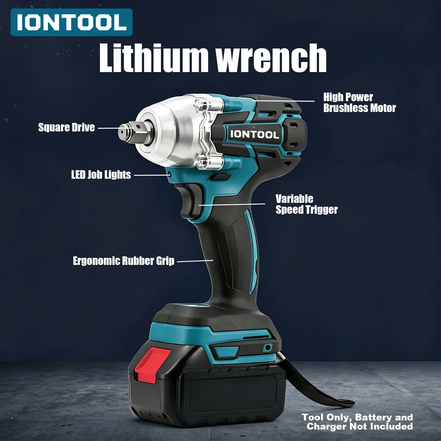 IONTOOL 350N.m Brushless Impact Wrench 1/2