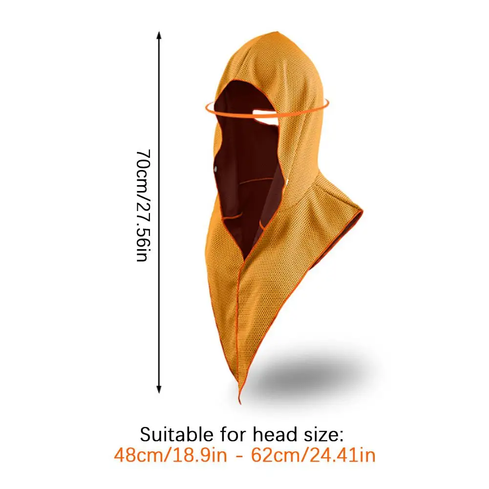 Cooling Neck Protection Sunscreen Cap Hooded Shirt Towel For Outdoor Cycling Summer Beach Camping Quick Dry Sports Headscarf