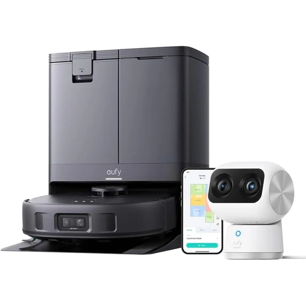 BEST SELLING Eufy X10 Pro Omni Robot Vacuum and Mop with 8,000 Pa Suction, Dual Mops with 12 mm Auto-Lift