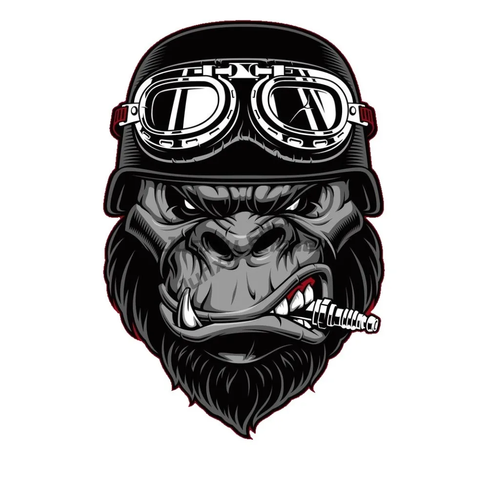 

Gorilla Sticker Biker Weatherproof Bumper Vinyl Decal Self-adhesive Decal Waterproof Sun Protection
