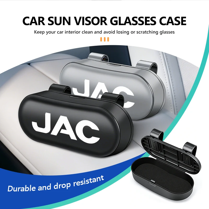 Estuche para gafas de sol con visera para coche, caja para gafas para JAC J3 J2 S5 A5 J5 J6 J4 S2 T8 RF8 M3 M4 X8 Plus A5 E10X
