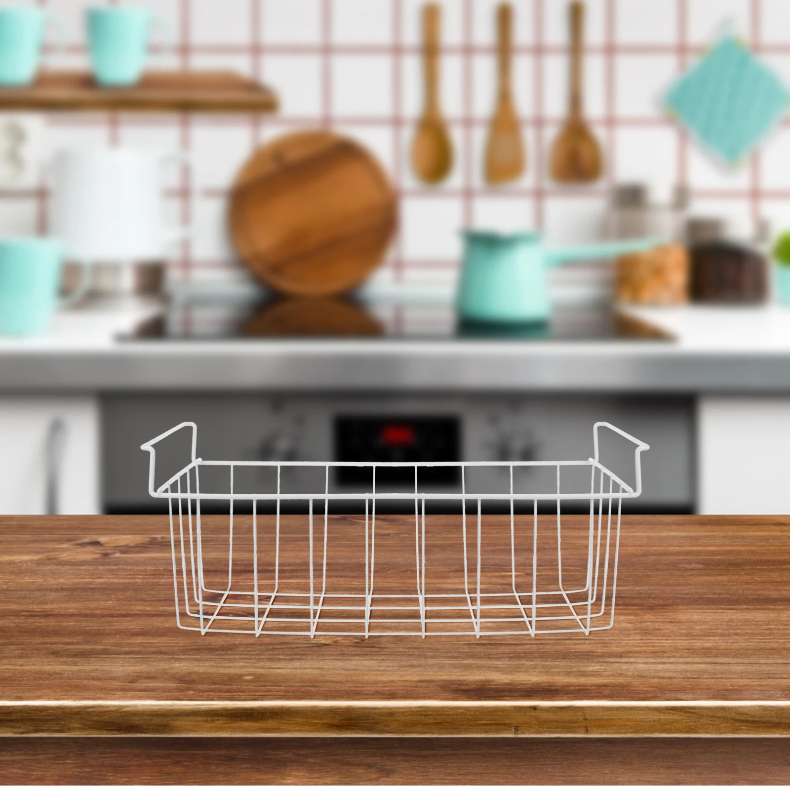 

Органайзер для морозильной камеры: металлическая проволочная корзина для хранения с подвесными ручками, разделитель для полок, стеллаж для вертикального морозильника/холодильника