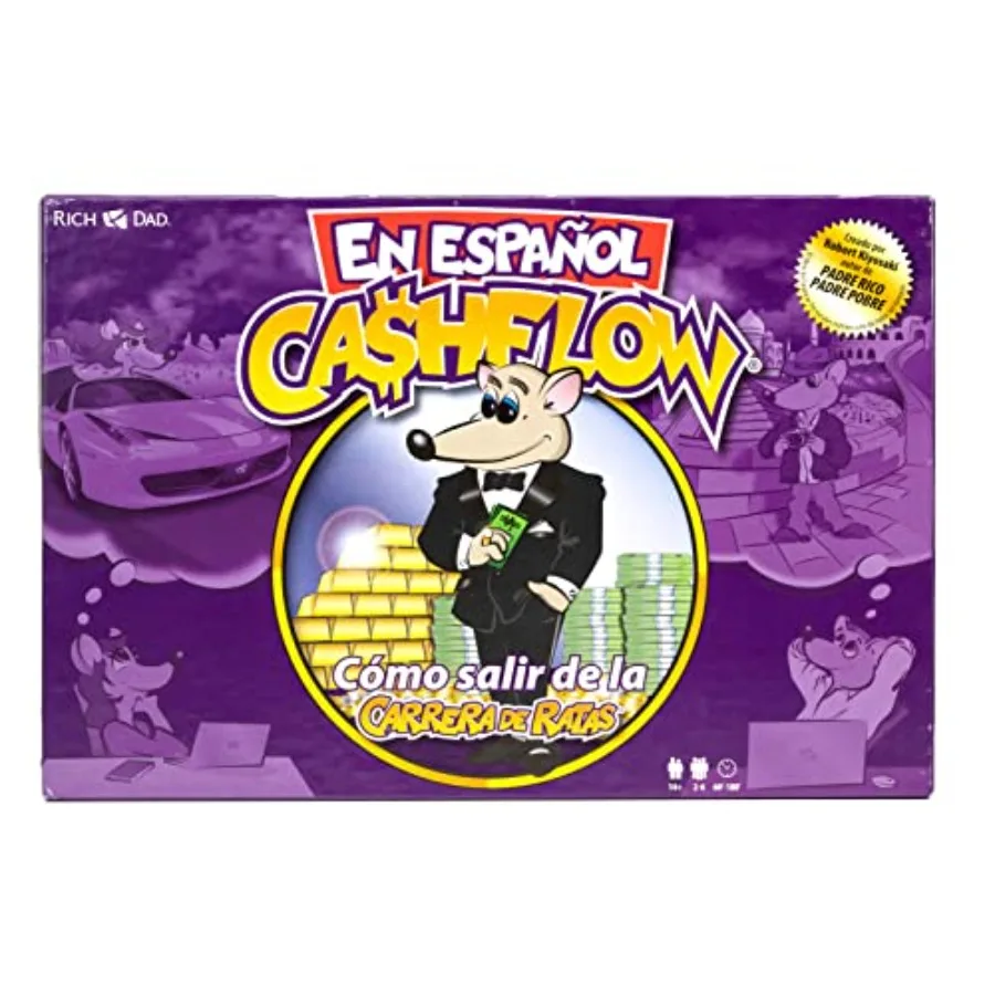 

Cashflow Spanish Board Game with Message from Robert Kiyosaki for Up to 6 Players - Fun and Educational Learning Game in Spanis