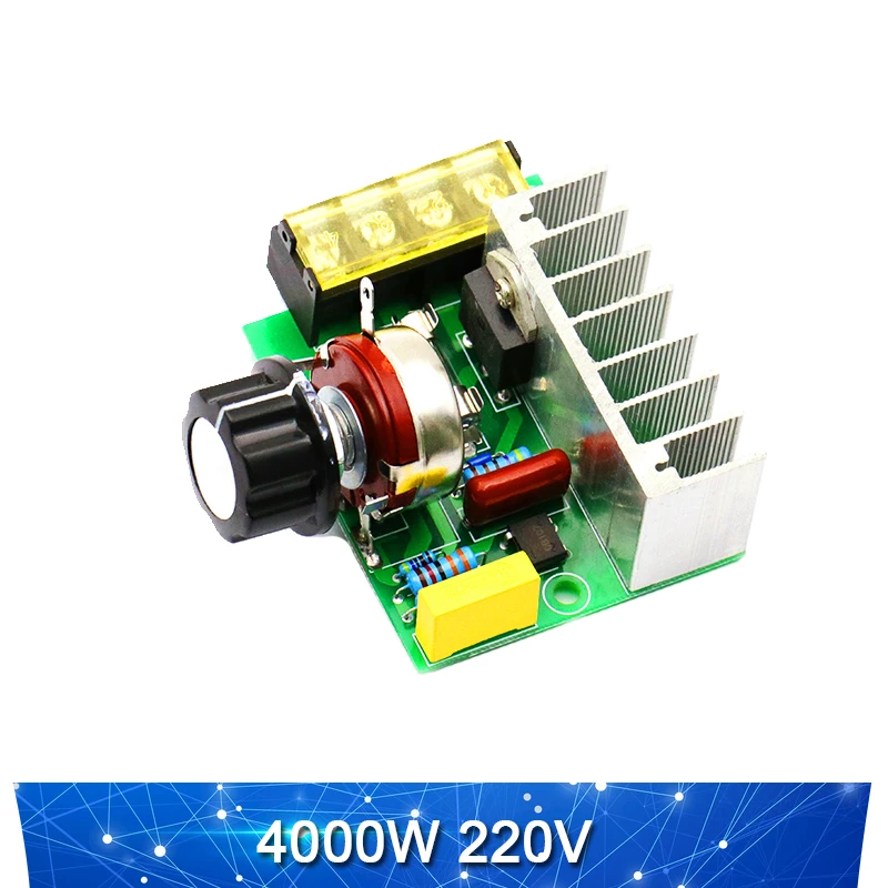 2000W 4000W 220V High Power Voltage Regulators SCR Speed Controller Electronic Voltage Regulator Governor Thermostat