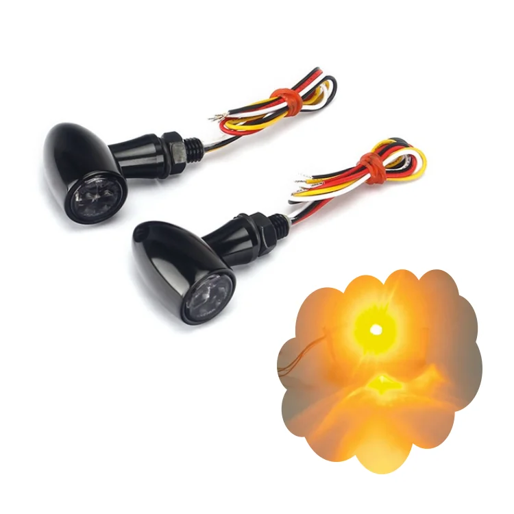 

Motorcycle Mini LED 12V 2.7W Turn Signals Light E13 E-mark Amber Indicator Blinker Signal Lamp for Harley Honda Suzuki Kawaski