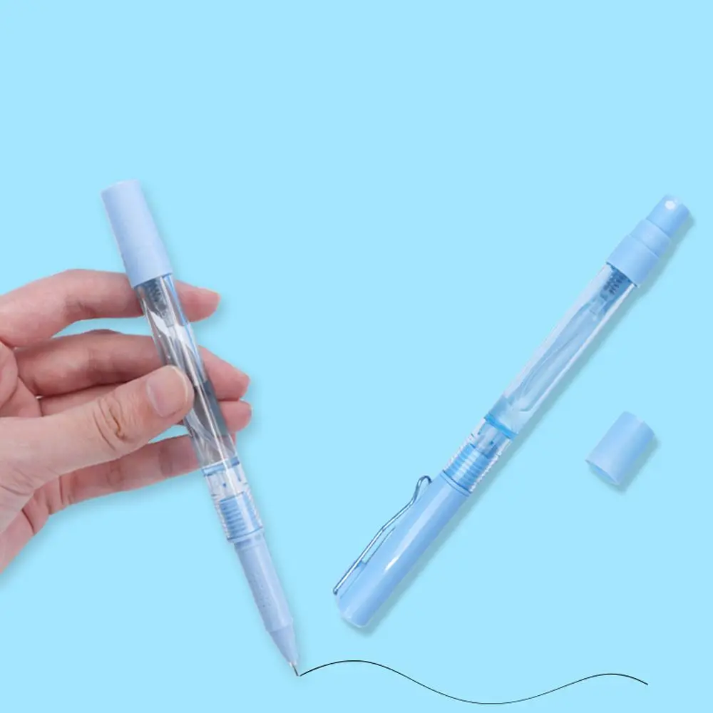 Дорожный насос-распылитель, инструмент для письма, дезинфицирующее средство для рук, офисные канцелярские принадлежности, гелевая ручка-спрей, гелевые чернильные ручки, ручка для подписи, ручка-спрей