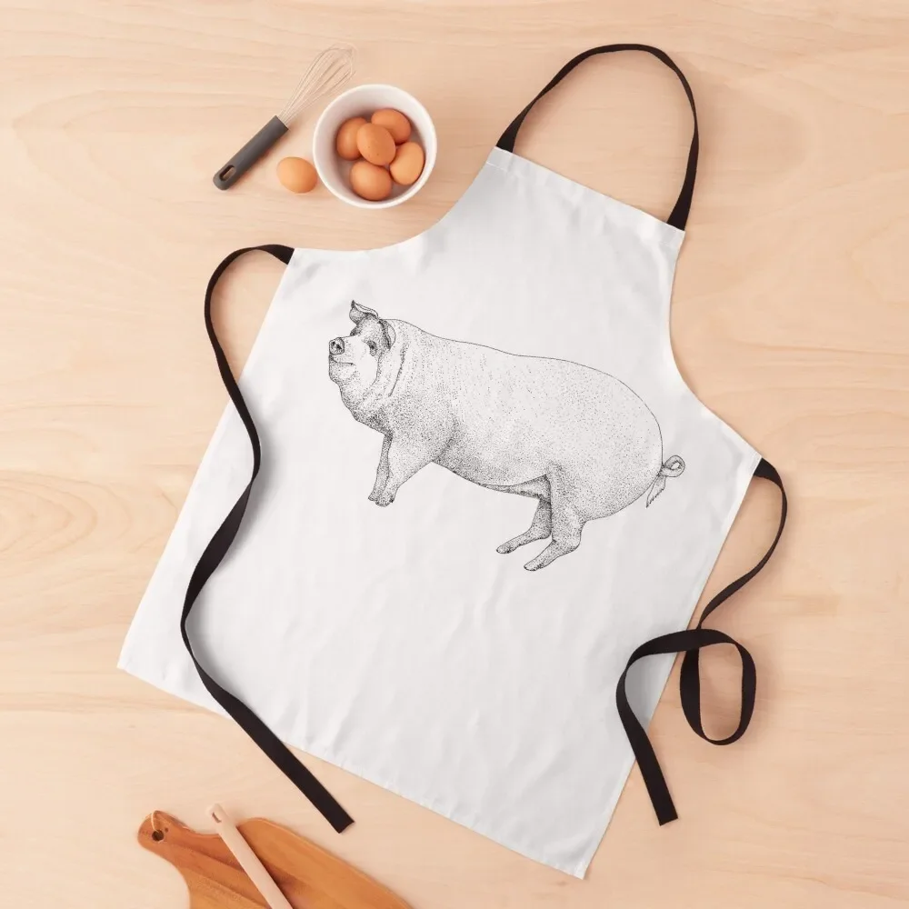 

Friendly Mr Piggo Apron Waterproof Kitchen Woman waterproof for women Nursing cook wear Apron