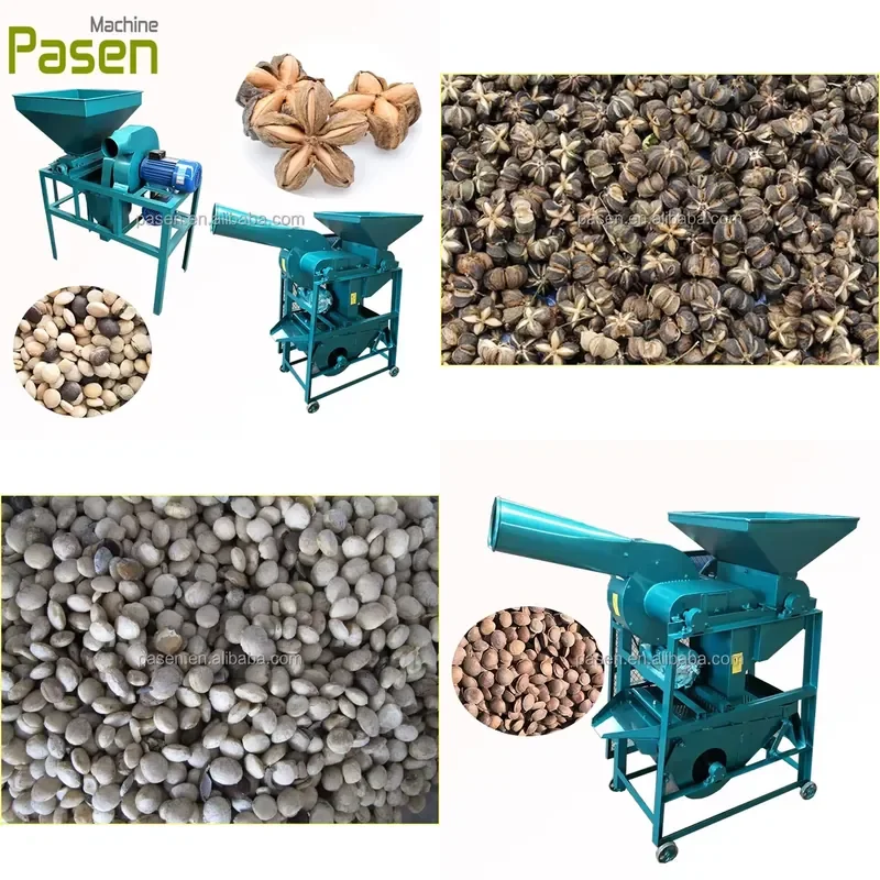 2026 Small Factory Use Inca Fruit Peeling Equipment Sacha Sheller Oak Seed Shelling Machine