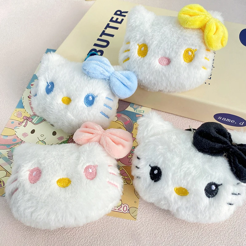 Sanrio Cartoon Plush brooch transformation Kuromi Hello Kitty brooch cute accessory Dolls for Kids Girl Women brooch