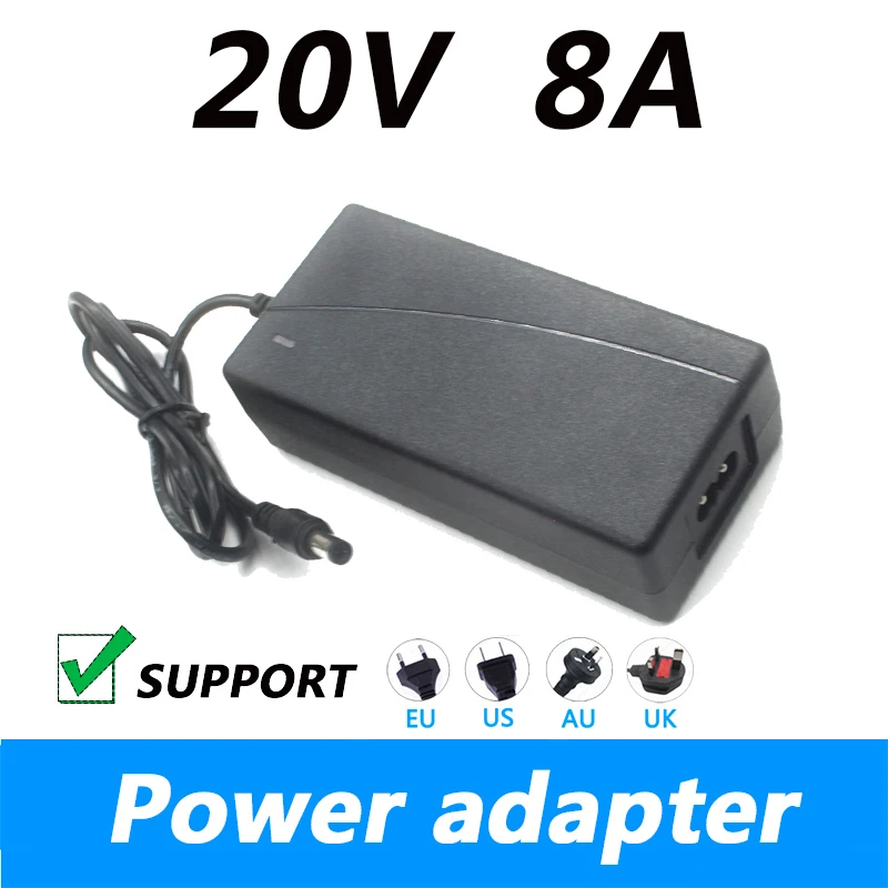 20V 8A Optical Fiber Fusion Splicer Speaker Audio Power Adapter DC 5.5*2.1MM Regulated Power Cord