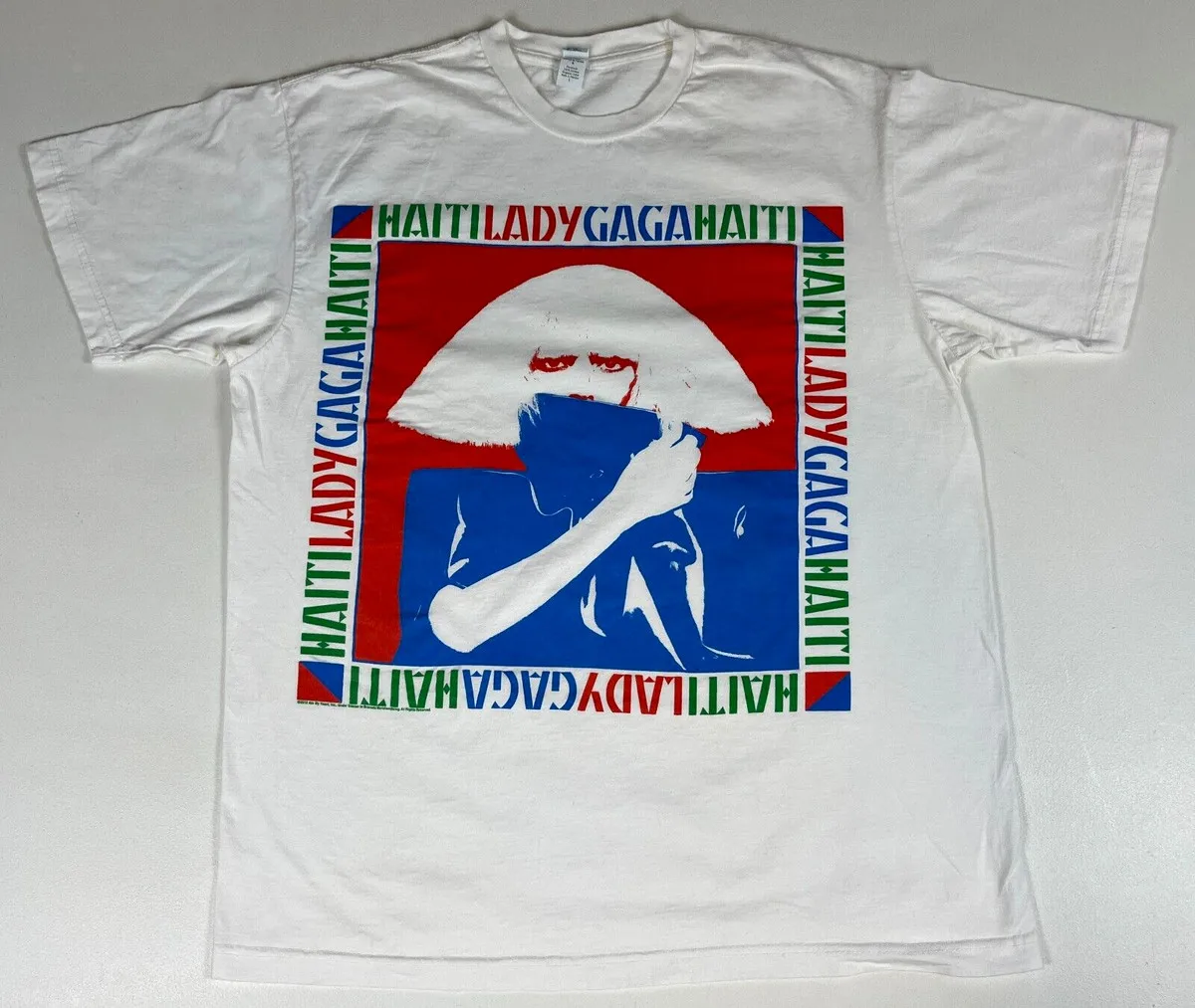 2010 Lady Gaga Haiti Earthquake Relief T-Shirt Unisex Cotton Tee S-4XL M263