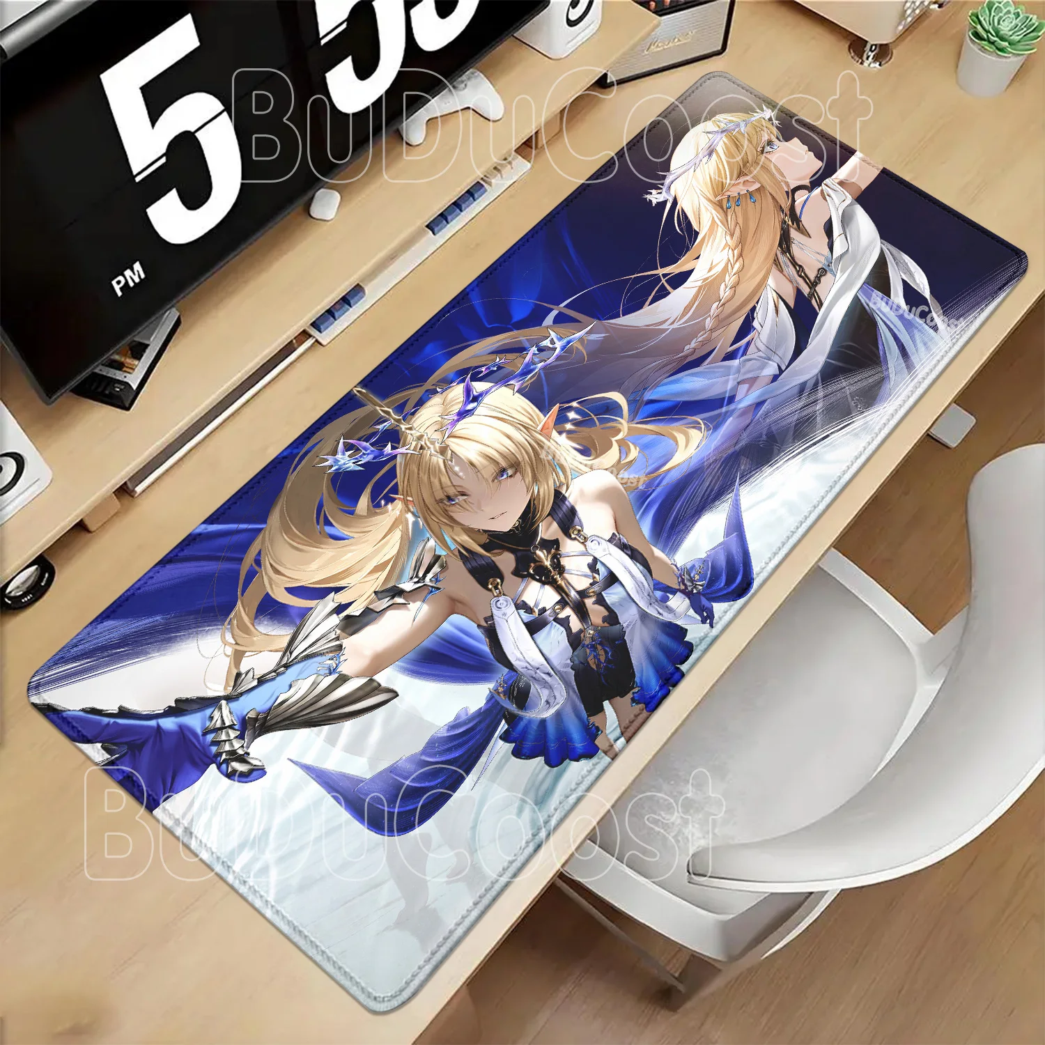 Fleurdelys Cartethyia Wuthering Waves WuWa Mousepad PC Gaming HD Printing Office Mouse Pad Anime Sexy Girl Keyboard XXL Desk Mat
