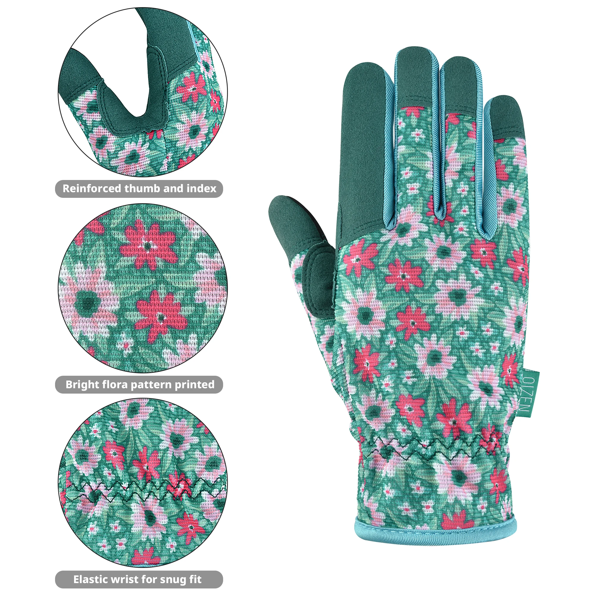 Guantes de jardín para mujer, manoplas para trabajo de deshierbe, excavación, plantación, jardinería, trabajo ligero, pantalla táctil transpirable,