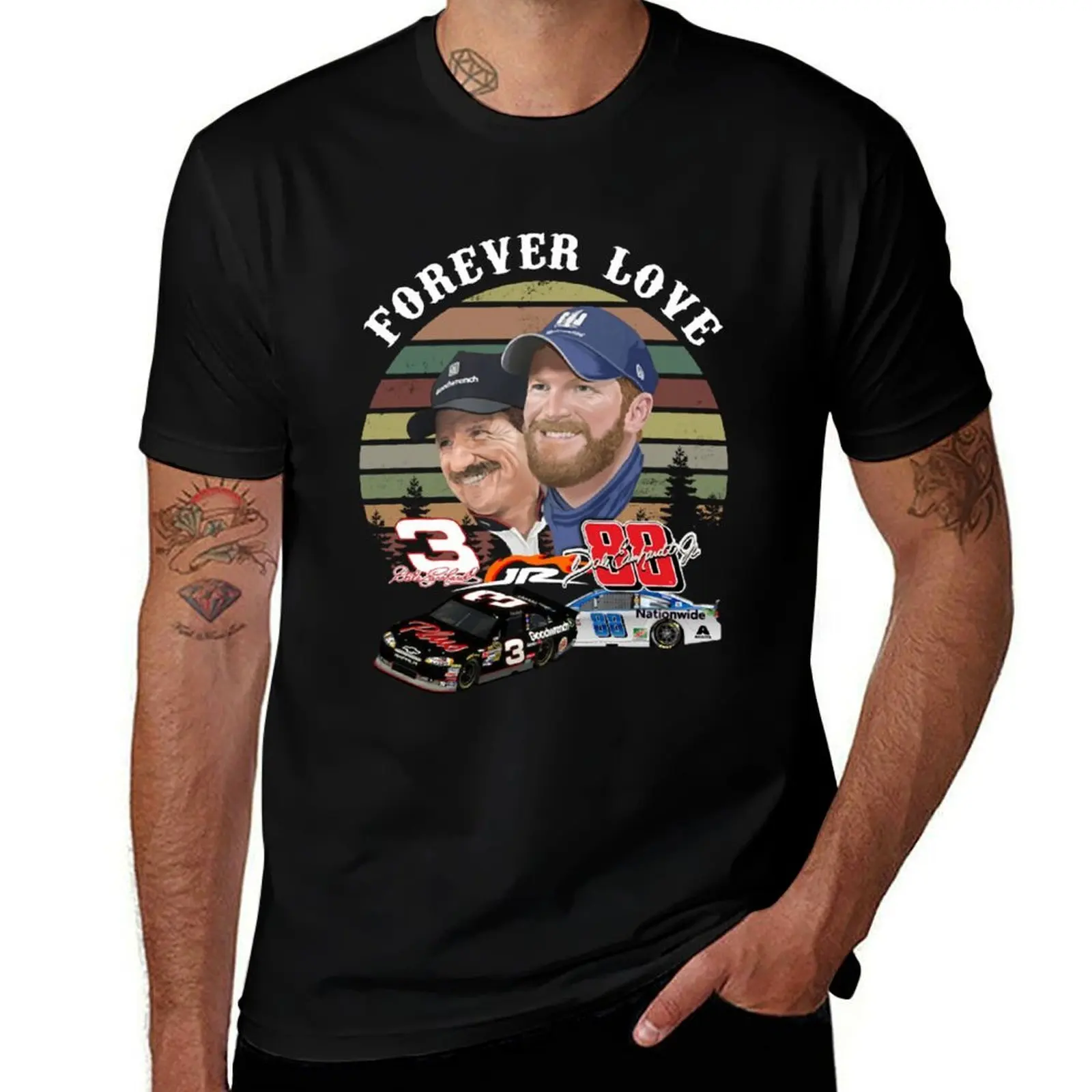 Forever love Dale sport Earnhardt and Dale T-Shirt Big and Tall Gym T-Shirt