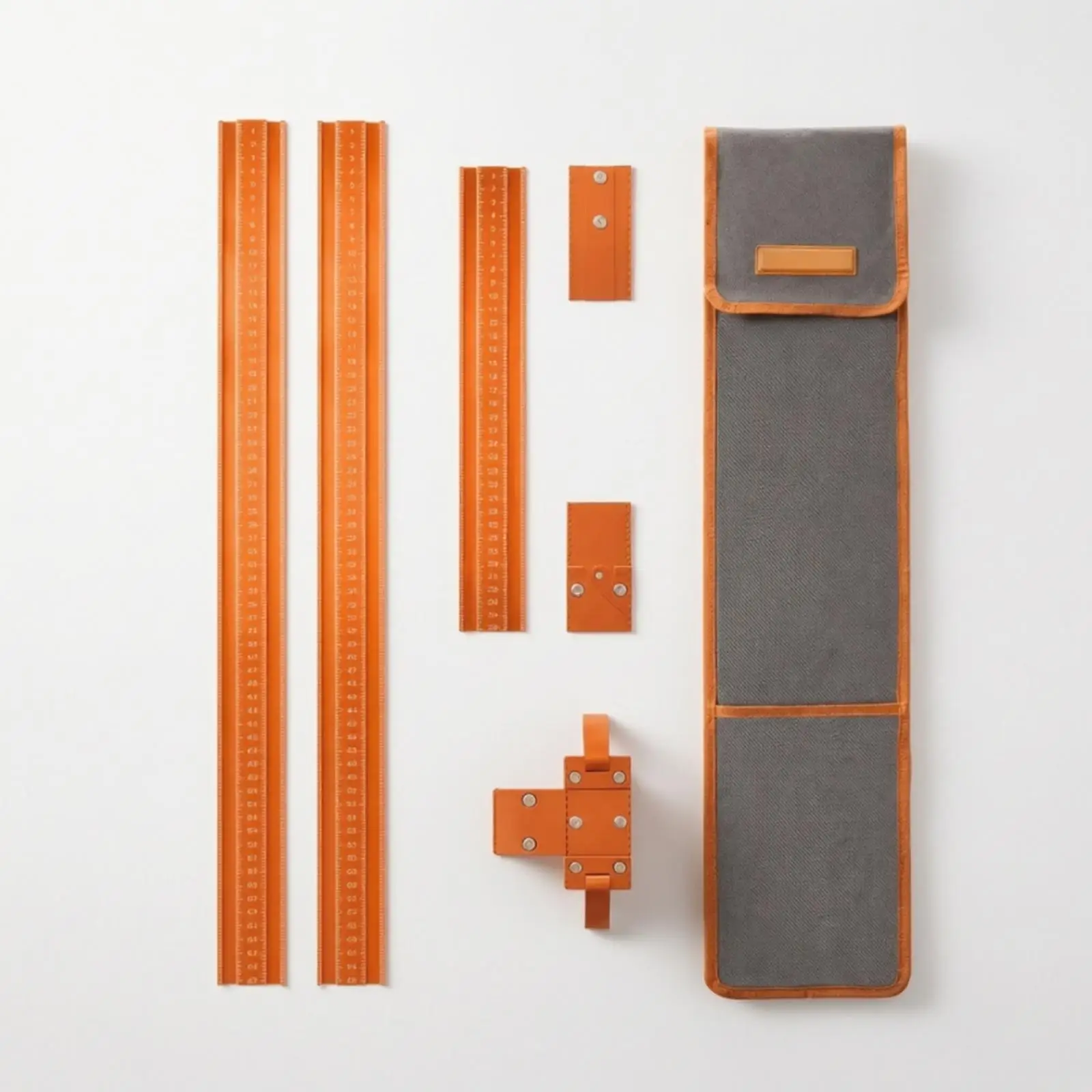 Adjustable Aluminum Cross Fence Ruler with 65cm Rail for Precise Cutting and Workshop Measuring