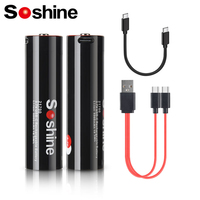Soshine 3.7V 21700 USB Battery 100% Original 21700 Multi-function Lithium li-ion Rechargeable Batteries Type-c Input 5V Output