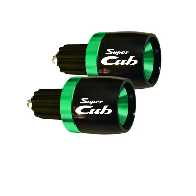 لهوندا سوبر شبل C70 90 110 C125 دراجة نارية مقود غطاء نهاية المقابس المقود القبضات ينتهي غطاء مقبض معدني التوصيل #6