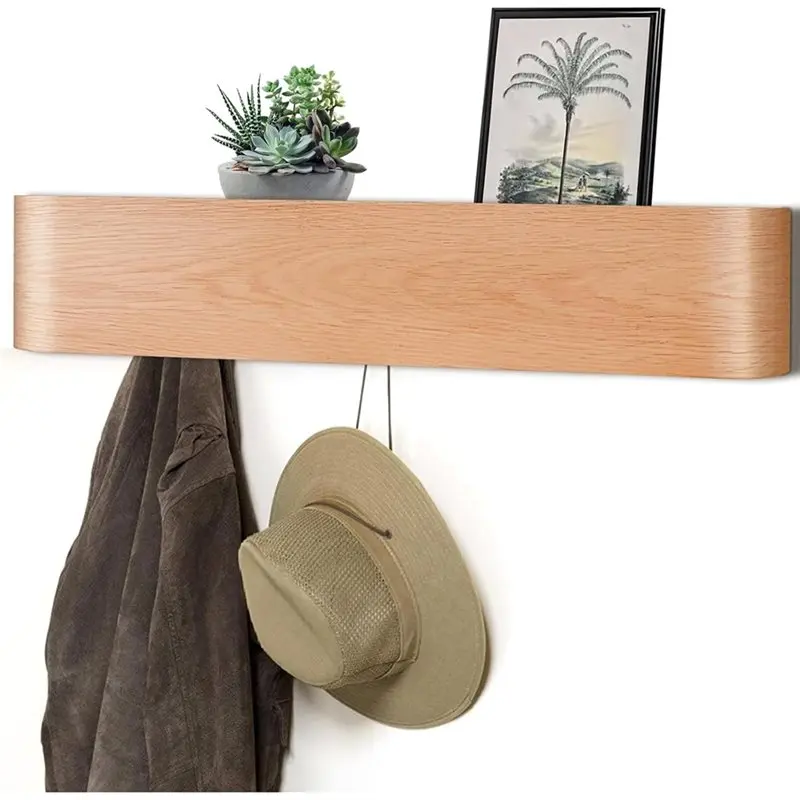 

For Living Room Wall Mounted Coat Rack With Shelf, Modern Wall Mount Coat Rack With Storage,For Bedroom, Bathroom, Kitchen