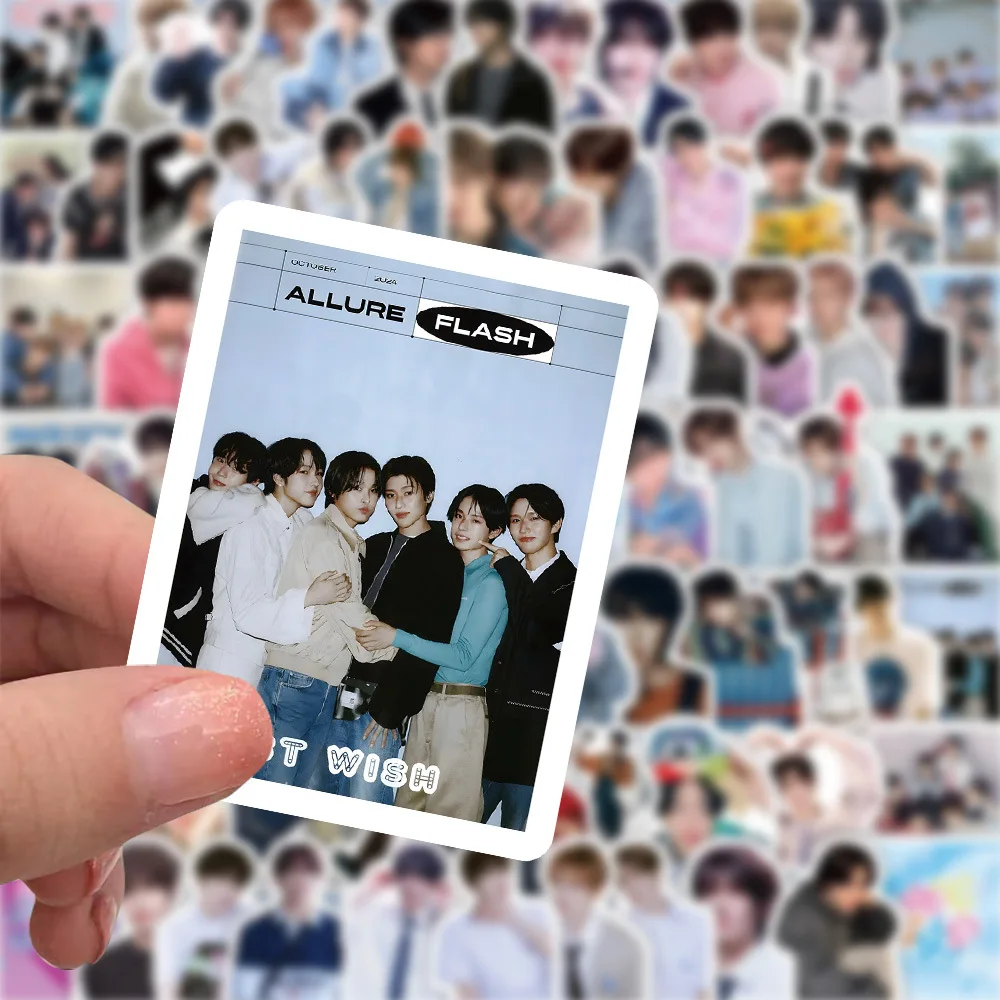 10/50/103PCS Nct Wish Stickers South Korean Boy Band Sticker Luggage Laptop Phone Guitar Car Bike Skateboard Decals Fans Gift