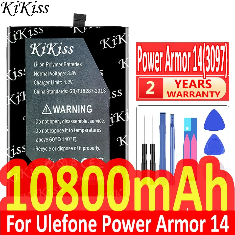 KiKiss 3097 Powerful Battery for Ulefone Power Armor 13 14 Phone Batterij