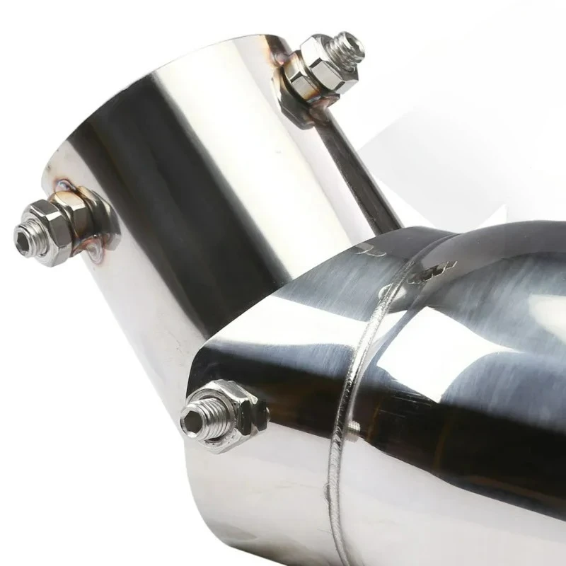 63-89mm Adjustable Stainless Steel Exhaust Tail Tips, Elbow Design Multi - Directional Adjustment, Exhaust Muffler Tail Nozzles