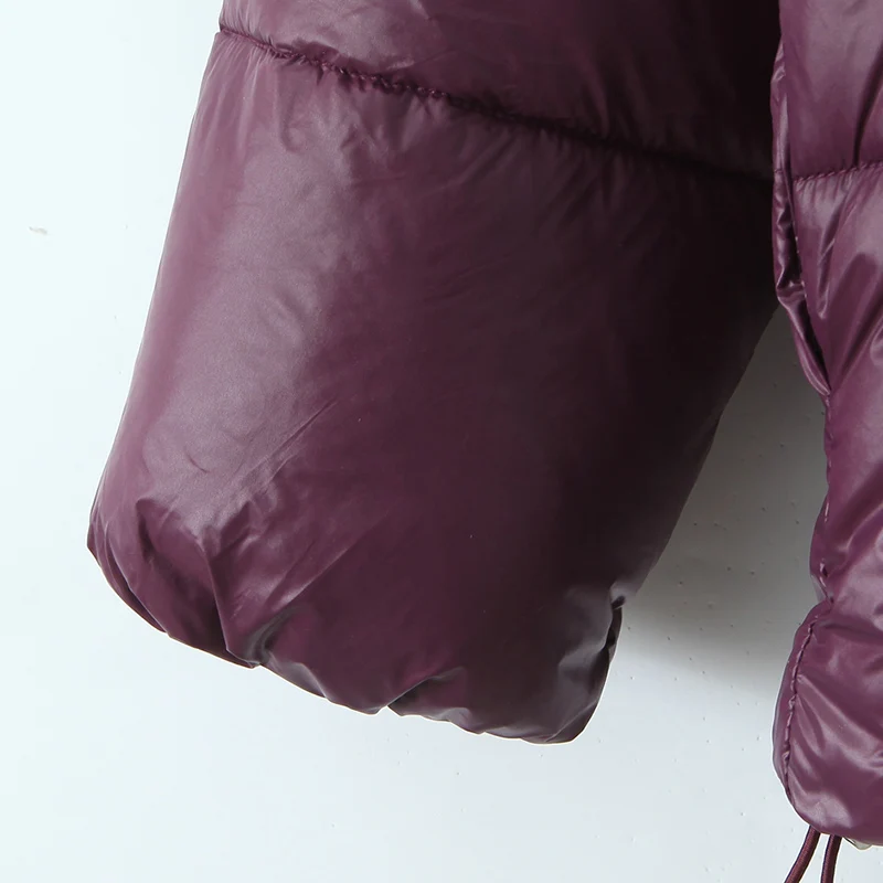 여성용 탈부착 가능한 후드 코튼 재킷 광택 퀼팅 루즈핏 스탠드 칼라 따뜻한 캐주얼 작업복 코트 여성 겨울 코트