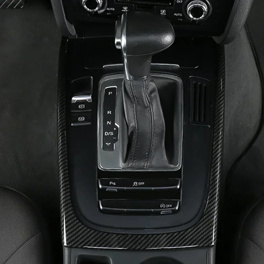 Car Center Console Gear Shift Frame Decoration Cover Accessories For Audi A4 A4L B8 A5 2009 2010 2011 2012 2013 2014 2015 2016 - view 3