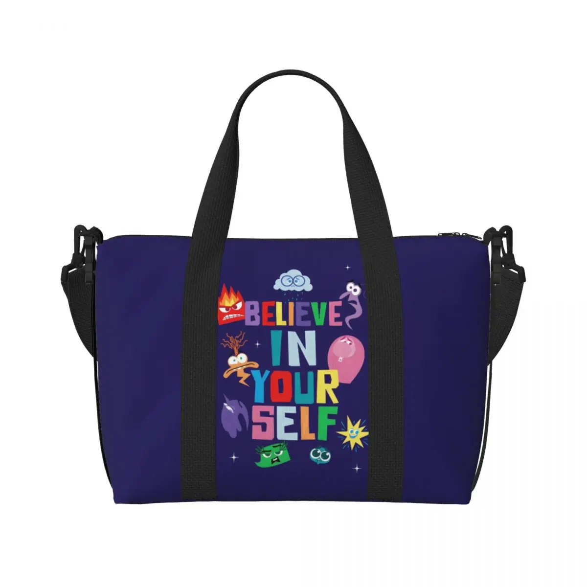 

Женская большая сумка на заказ, большая вместительная фэнтезийная анимационная пляжная дорожная сумка на плечо для спортзала