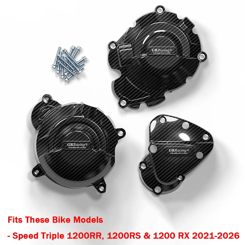 NEW 1200 RX accesorios para moto Speed Triple 1200RR Motorräder carenados 1200RS Secondary Engine Cover Set 2021-2026 image 3