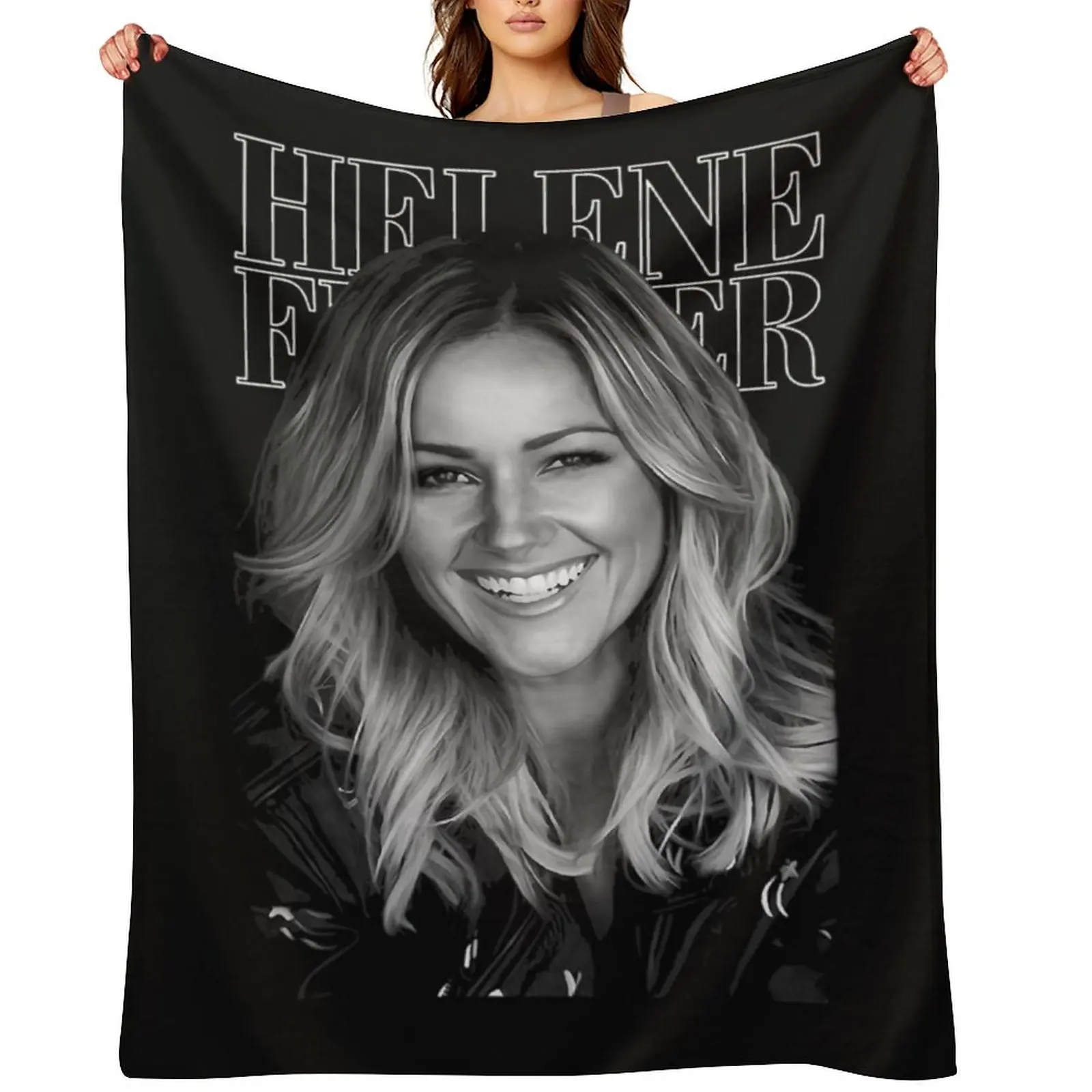

Helene Fischer Classic T-Shirt Throw Blanket warm winter Luxury Throw Blankets For Sofas Bed covers Blankets